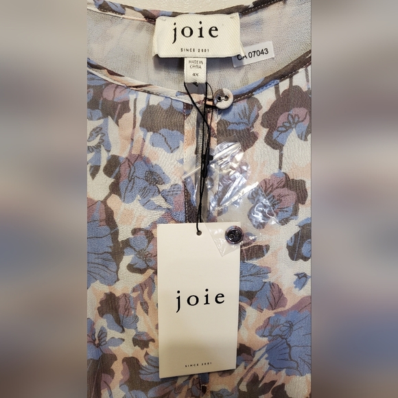 277. NWT - Joie - "Laura" Mini Silk Dress - Picture 6 of 13